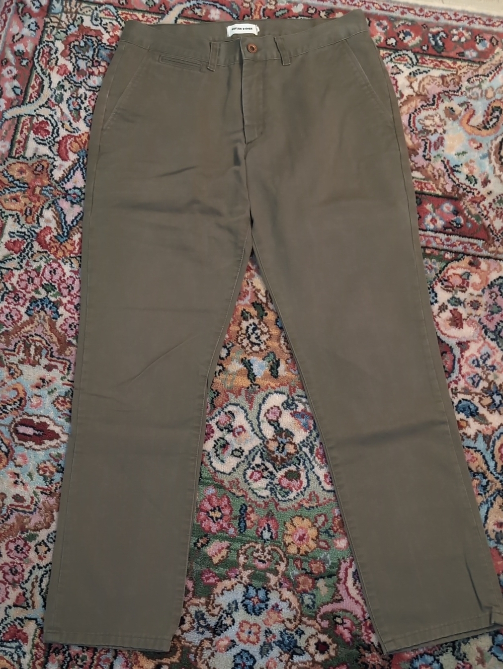 Taylor Stitch Olive Green Chinos